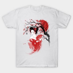 Red geisha T-Shirt